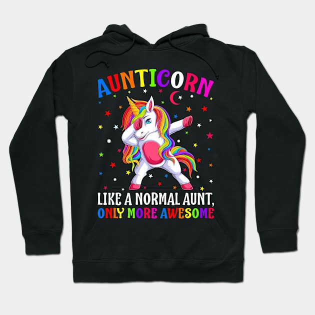 Aunticorn Like A Normal Aunt Only More Awesome Unicorn Hoodie by eyelashget